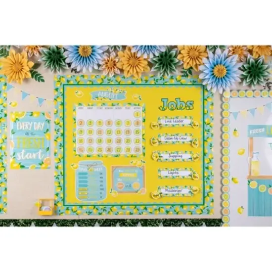 Teacher Created Resources&reg; Lemon Zest Calendar Bulletin Board Set image {1}
