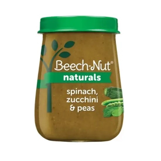 Beech-Nut Non-GMO Naturals Spinach, Zucchini & Peas Baby Food Jar - 4oz image {9}