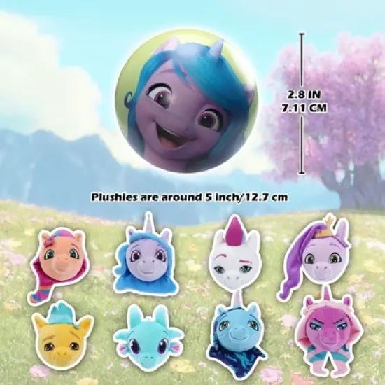 My Little Pony MiraBall, 3-in-1 Surprise, Blind Box Toys for Kids - Collectable Characters from TV Shows - Metal Ball, Plush, Stickers, White Ribbon image {3}