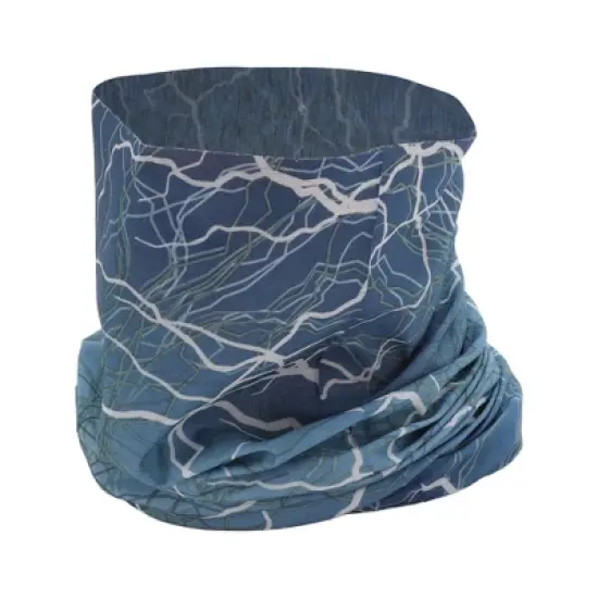 Unique Bargains Sunscreen Lightnings Pattern Face Scarf Mask Gray Blue 1 Pc image {6}