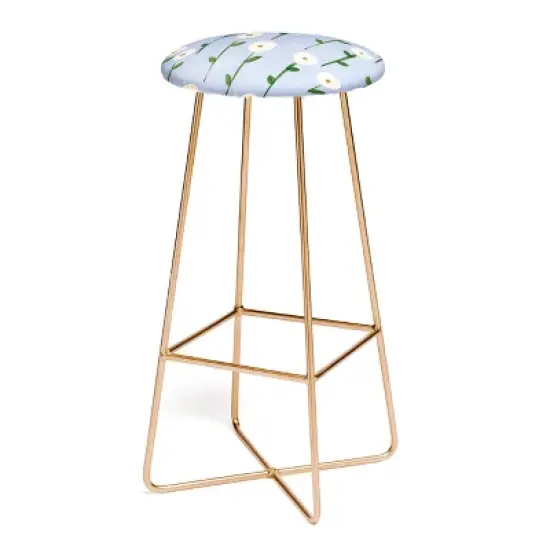 Reves et Histoires Cute Little Flowers Barstool - Deny Designs image {3}
