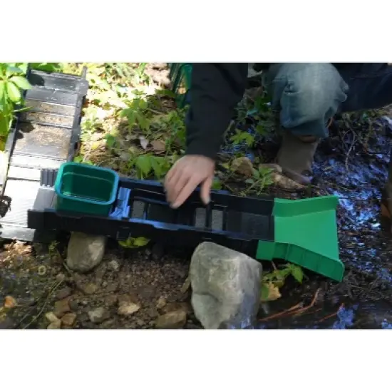 Sluice Fox 31 inch Sluice Box Compact Gold Panning Kit; portable sluice box and 2 classifier sifting pans; classify while you sluice with this patente image {3}