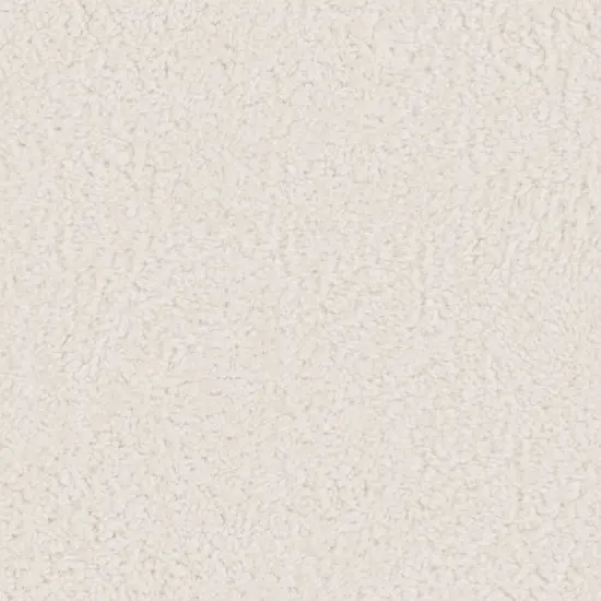 Galena Channel Tufted Shearling Brass Ottoman Cream - Threshold&trade;: Round Pouf, No Assembly, Metal Base image {3}