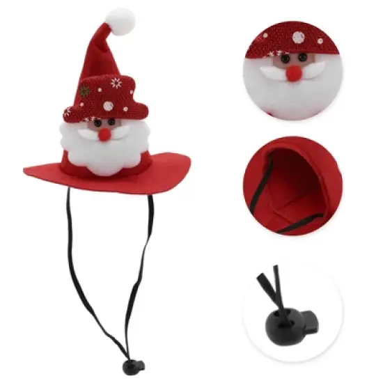 Unique Bargains Halloween Pet Holiday Headdress 5.91"x5.51" Red 1 Pc image {2}