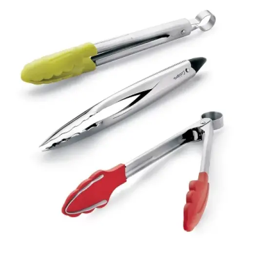 Cuisipro 9 Inch Tempo Tongs, Stainless Steel image {1}