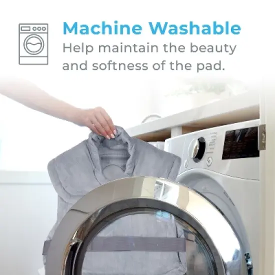 Pure Enrichment PureRelief XL Extra-Long Back and Neck Heating Pad - 29" x 24" - Gray image {7}