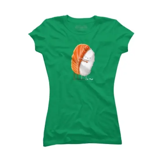 Junior's Design By Humans Sushi Hug By andremullerdko T-Shirt image {6}