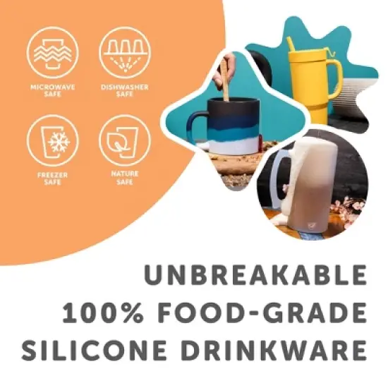 Silipint: Kids Straw Tumblers 8oz: 2 Pack image {4}