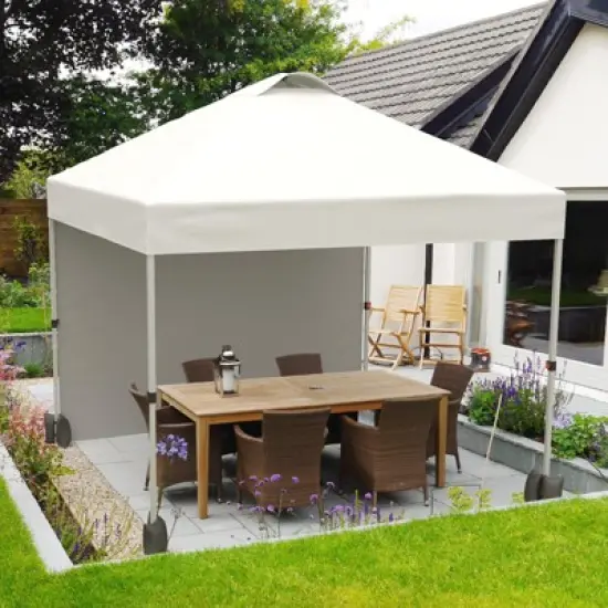 10x10 Pop Up Canopy with Sidewalls for Outdoor, Portable Outdoor Canopy with One Push Setup, Easy Set-Up Waterproof Pop Up Tent for Outdoor Party image {10}