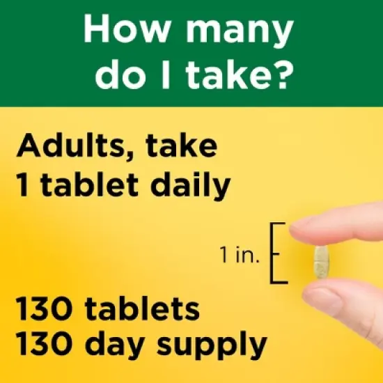 Nature Made Complete Multivitamin Mineral with Iron Nutritional Support Tablets - 130ct image {5}