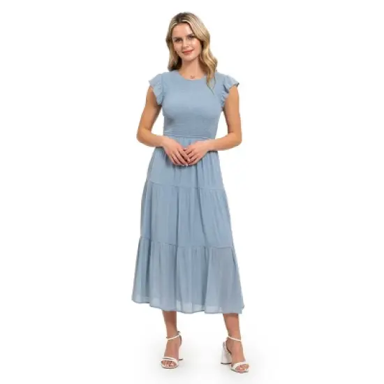 August Sky Women`s Smocked Tiered Dress image {9}