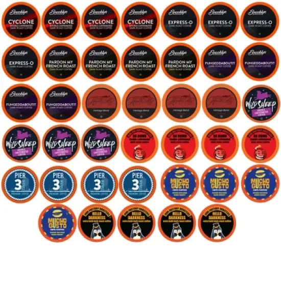 Two Rivers Coffee Pods,Bold & Dark Roast 2.0 Keurig ,Variety Sampler Pack, 40 Ct image {11}