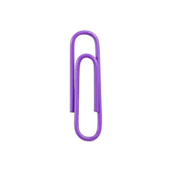 JAM Paper Colored Standard Paper Clips Small 1 Inch Purple Paperclips 2183753A image {2}
