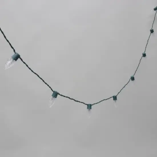 50ct LED Philips ChromaBright App Controlled Indoor/Outdoor Faceted String Lights Multi-Colored with Green Wire image {2}