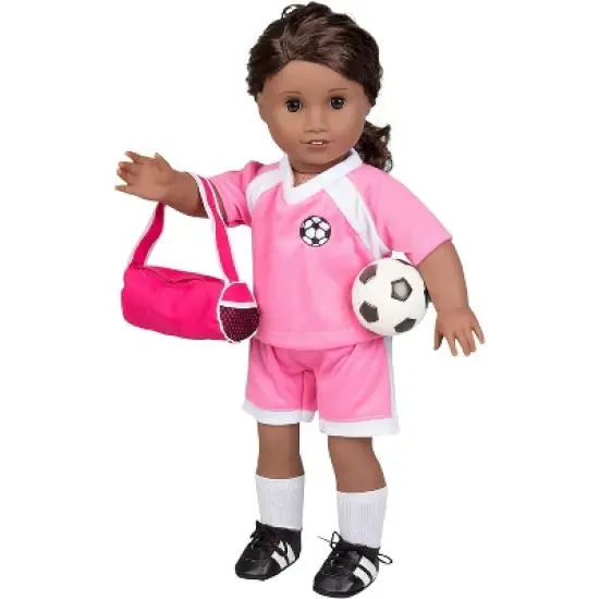 Dress Along Dolly Soccer Uniform Outfit for American Girl Doll image {2}