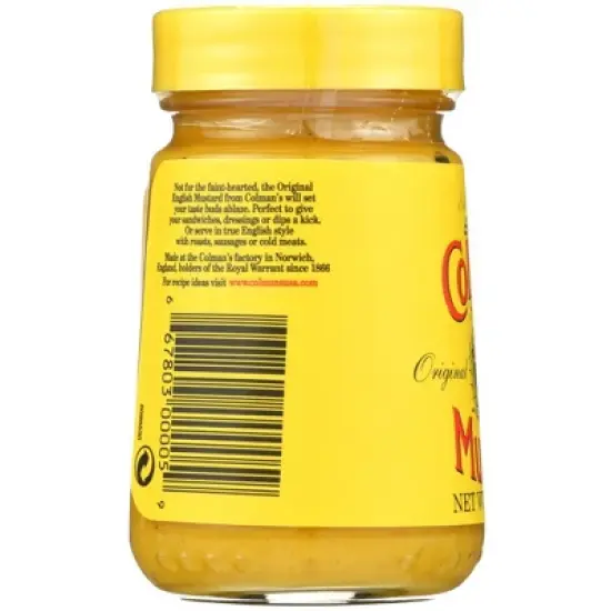 Colman's Original English Mustard - Case of 8/3.53 oz image {4}