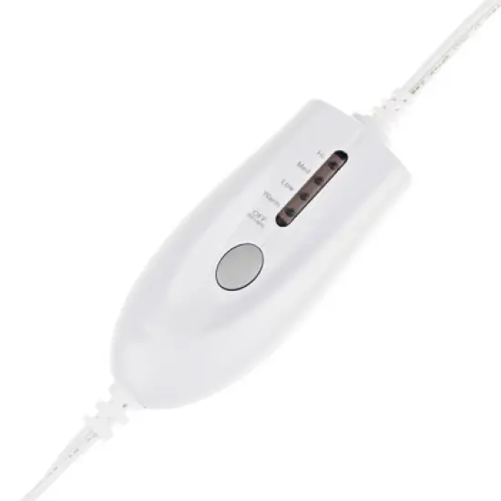 Fleming Supply XL Electric Heating Pad With 4 Temperature Settings - 24" x 12", Blue image {2}