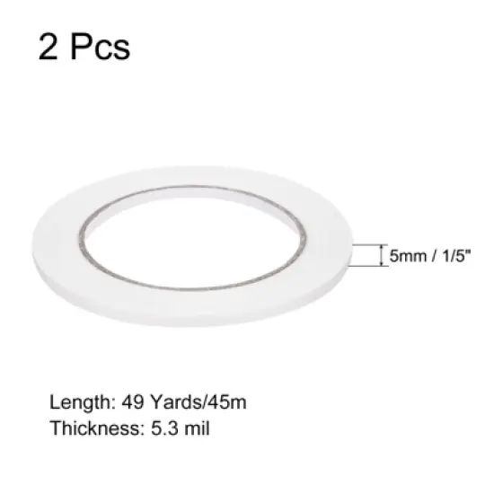 Unique Bargains Self-Adhesive Stretchable Cloth Bookbinding Repair Tapes 2 Pcs image {1}