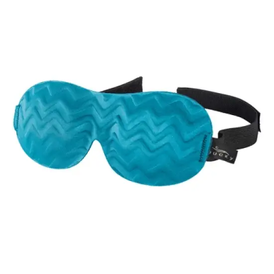 Bucky Chevron Sleep Mask - Blue Jade image {9}