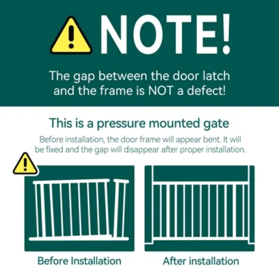 Babelio PressGuard P7 Baby and Pet Gate, Expandable Pressure Mounted No Drill Safety Gate for Stairs and Doorways image {6}