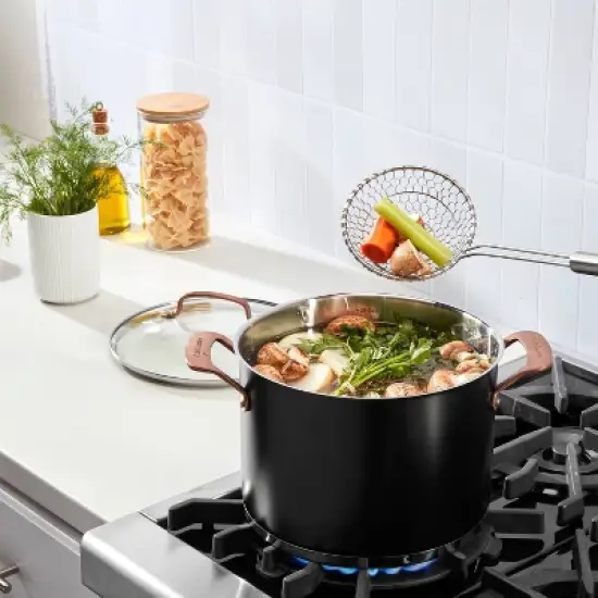 Cuisinart 5" Spider Strainer: Stainless Steel Hand Strainer, Dishwasher-Safe, 12.75" Handle, Silver Finish image {2}