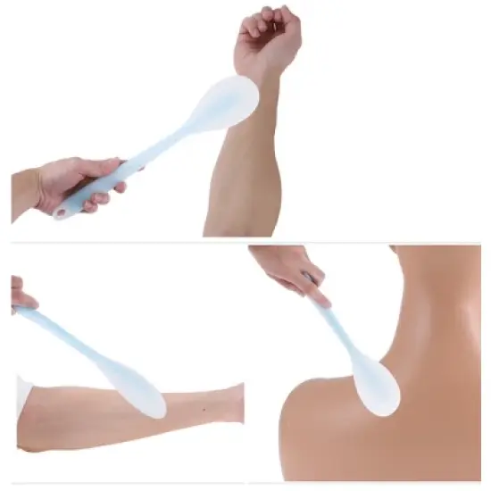 Unique Bargains Portable Scraper spoon Manual Massager Tools 14.17"x2.76" 1 Pc image {3}