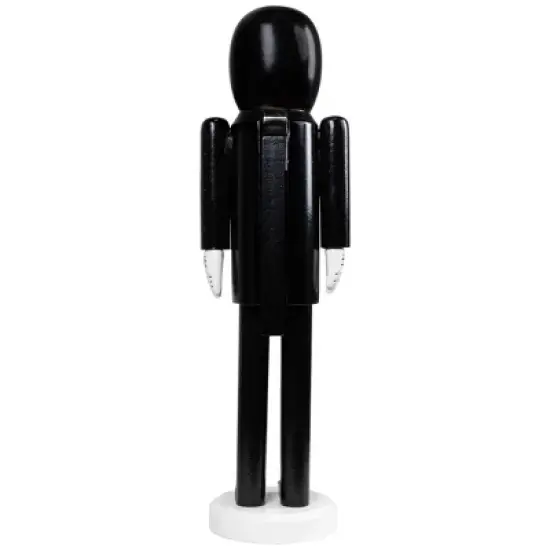 Northlight Skeleton Wooden Halloween Nutcracker - 14" - Black and White image {7}