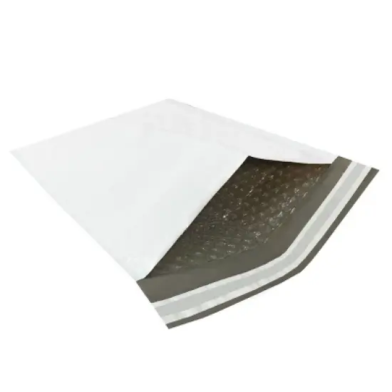 UOFFICE Pack of 25 Poly Bubble Mailer Bags 9.5"x14.5" #4 White Self-Sealing Envelopes image {11}