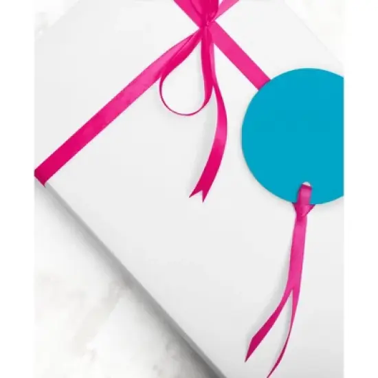 JAM PAPER Bright White Glossy Gift Wrapping Paper Roll - 2 packs of 25 Sq. Ft.: Thick Solid White for All Occasions image {4}