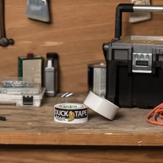 Duck Max Strength Duct Tape, White, 3 Rolls, 1.88 Inch x 35 Yards Each image {3}