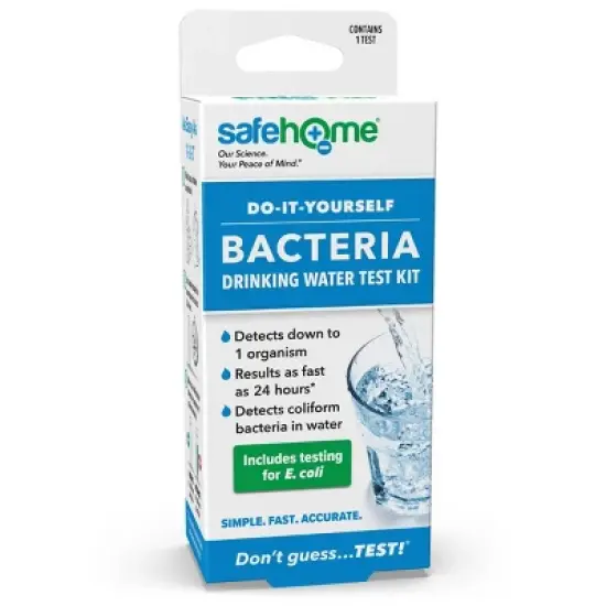 Safe Home Bacteria in Drinking Water DIY Test Kit: EPA Standards, Household Water Tests, No Warranty image {2}