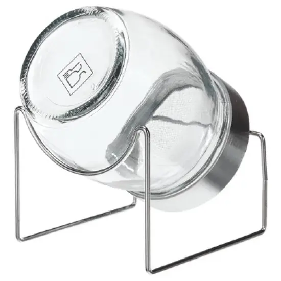 Tribest GEO Sprouting Jar System with Stainless Steel Rack and Ceramic Base Plate &ndash; Clear image {1}