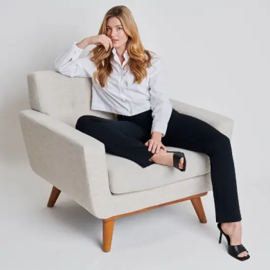 ASSETS by SPANX Women's Ponte Shaping Flare Leggings - Black image {7}