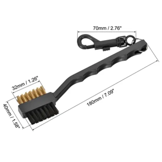 Unique Bargains Double-Sided Dust Cleaning Groove Cleaner Golf Club Brush image {2}