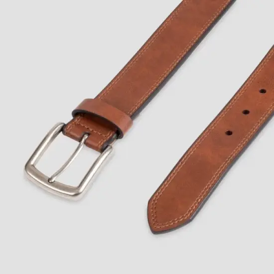 Men's Marled Double stitch Belt - Goodfellow & Co&trade; Tan image {1}