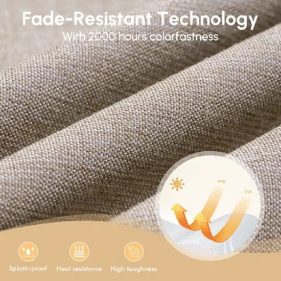 XIZZI Modular Outdoor Patio Furniture Set w/ Optional Coffee Table, Swivel Chair & Firepit - All-Weather, Waterproof & UV-Resistant image {4}