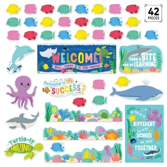Creative Teaching Press&reg; Sea Friends Under the Sea Bulletin Board Set, 42 Pieces image {1}