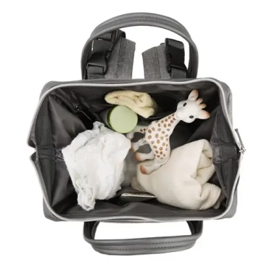 Bananafish Diaper Bag Solid - Light Gray Heather image {7}