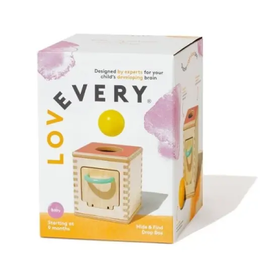 Lovevery Hide & Find Drop Box Baby Toy image {2}