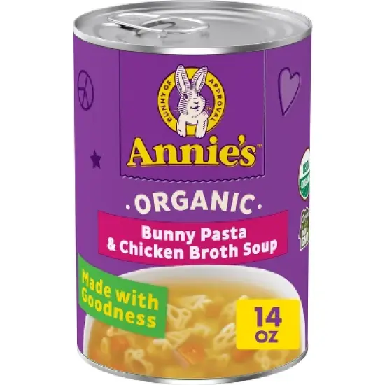Annie's Organic Bunny Pasta & Chicken Broth Soup - 14oz image {10}