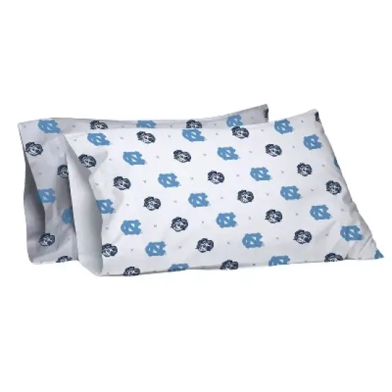 NCAA North Carolina Tarheels Small X Queen Sheet Set image {2}