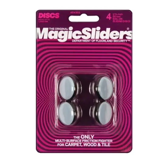 Magic Sliders 4pk 1.18'' Round Nail-On Adhesives image {5}