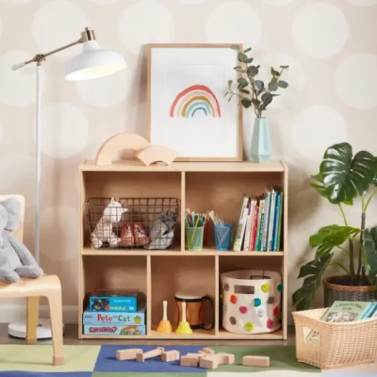 ECR4Kids Streamline 5-Compartment Storage Cabinet, 30in, Classroom Furniture image {5}