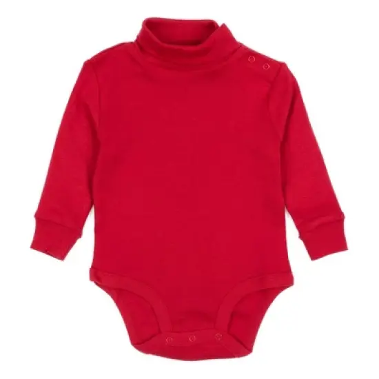 Leveret Baby Long Sleeve Turtleneck Bodysuit image {11}
