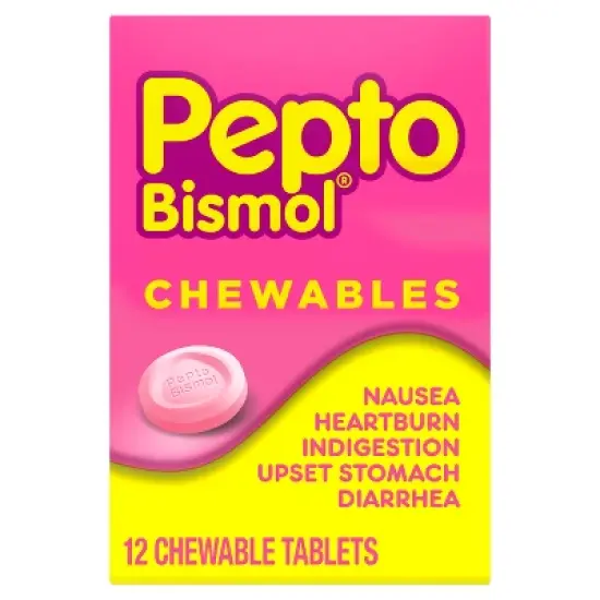 Pepto-Bismol Chewable Tablets - Original flavor - 12ct image {8}