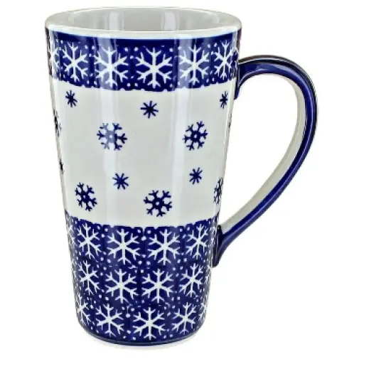 Blue Rose Polish Pottery K083 Manufaktura Large Coffee Mug image {22}