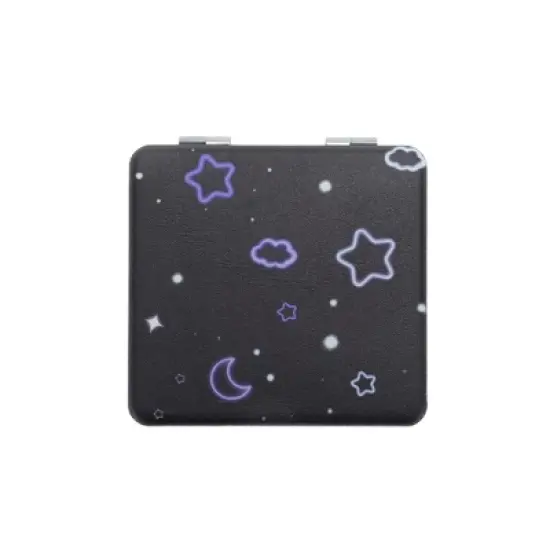 Unique Bargains Folding Makeup Mirror Black 1 Pc image {3}