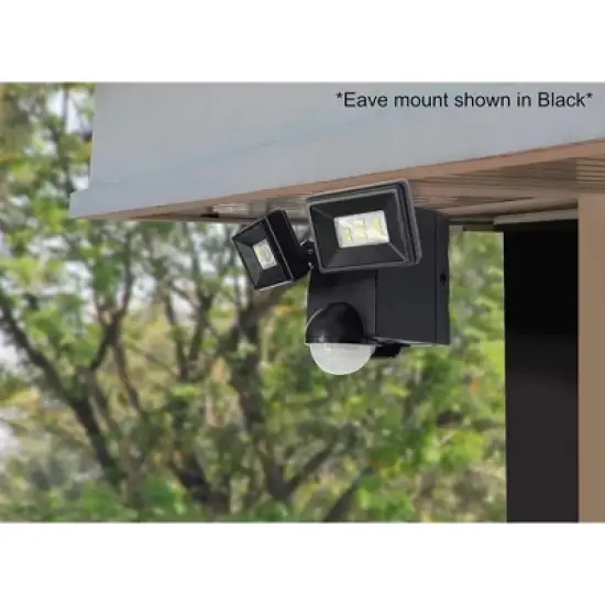 IQ America Motion Security Flood Light - 700 Lumen, 35ft Range, 180&deg; Detection, Exit Detection, Battery Powered, Bronze image {2}