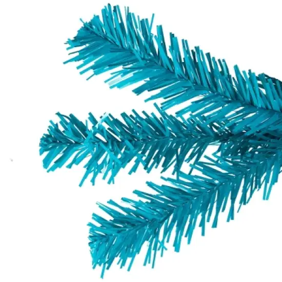 Northlight Pre-Lit Medium Pine Artificial Christmas Tree - 6' - Turquoise - Clear Lights image {6}