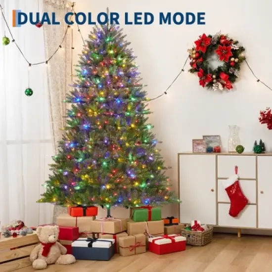 Christmas Artificial Tree, PVC Mixed Automatic Tree with Dual Color LED Lights image {10}